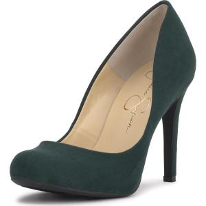 imageJessica Simpson Womens Calie Round Toe Classic Heels Pumps ShoesEvergreen
