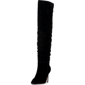 imageJessica Simpson Womens Emetta Wide Calf OverTheKnee BootBlack Wide Calf