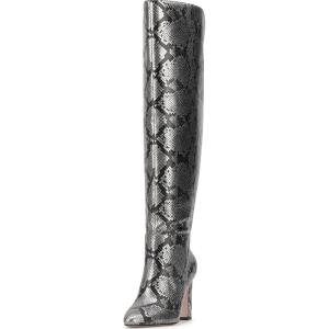 imageJessica Simpson Womens Mistia Wide Calf OverTheKnee BootChrome Wide Calf