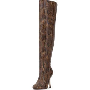 imageJessica Simpson Womens Nicolosiw OverTheKnee BootDark Tan Wide Calf