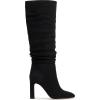 imageJessica Simpson Womens MINERVA Faux Leather Cushioned Footbed KneeHigh BootsBlack Microsuede