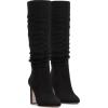 imageJessica Simpson Womens MINERVA Faux Leather Cushioned Footbed KneeHigh BootsBlack Microsuede