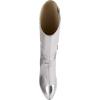 imageJessica Simpson Womens MINERVA Faux Leather Cushioned Footbed KneeHigh BootsSilver