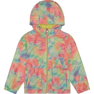 imageJessica Simpson Girls Little Lightweight Anorak Jacket with Jersey LiningBlue Pink Tie Dye