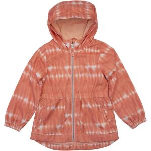 imageJessica Simpson Girls Little Lightweight Anorak Jacket with Jersey LiningCoral Pink Tie Dye