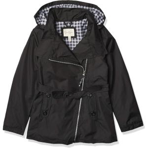 imageJessica Simpson Girls Little Pretty Trench CoatBlack Gingham
