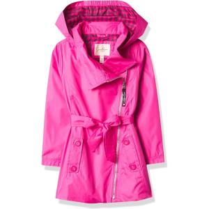 imageJessica Simpson Girls Little Pretty Trench CoatFuchsia Pink Gingham