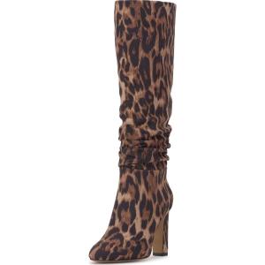 imageJessica Simpson Womens MINERVA Faux Leather Cushioned Footbed KneeHigh BootsNatural