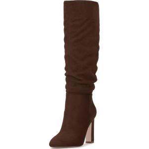 imageJessica Simpson Womens MINERVA Faux Leather Cushioned Footbed KneeHigh BootsWalnut