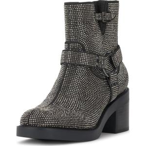 imageJessica Simpson Womens Ceridwen Satin Block Heel Ankle BootsBlack