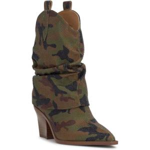 imageJessica Simpson Womens Gemorra Padded Insole Pointed Toe BootiesForest Camo