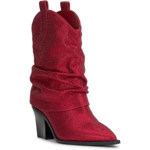 imageJessica Simpson Womens Gemorra Padded Insole Pointed Toe BootiesRed Muse
