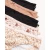 imageJessica Simpson Womens Bikini Underwear  5 Pack Sexy Lace Trim Seamless Panties Briefs for WomenBlackBlackTextured Animal Pearl BlushDolceMellow Garden Pearl