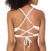 imageJessica Simpson Womens Eyelet Hipster Swim Bottom SeparatesWhite Cropped Cami