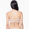 imageJessica Simpson Womens Eyelet Hipster Swim Bottom SeparatesWhite Cropped Cami