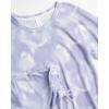 imageJessica Simpson Womens Pajama Set  2 Piece Hacci Raglan Sleeve Top and Shorts Cute Matching Pajamas for Women SLBlue Dreamy Tie Dye
