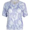 imageJessica Simpson Womens Pajama Set  2 Piece Hacci Raglan Sleeve Top and Shorts Cute Matching Pajamas for Women SLBlue Dreamy Tie Dye
