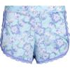 imageJessica Simpson Womens Pajama Set  2 Piece Hacci Raglan Sleeve Top and Shorts Cute Matching Pajamas for Women SLBlue Winter Tulips