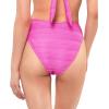 imageJessica Simpson Womens Standard Mix ampamp Match Solid Spring Bikini Swimsuit Separates Top ampamp BottomFuschia High Waist Bottoms