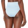 imageJessica Simpson Womens Striped Tie Front Swim Bottom SeparatesBluebell High Waist Bottom