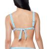 imageJessica Simpson Womens Striped Tie Front Swim Bottom SeparatesBluebell Thick Strap Top