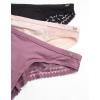 imageJessica Simpson Womens Tanga Underwear  3 Pack6 Pack Soft Microfiber Lace Back Panties  Breathable Underwear for WomenGrape 3pk