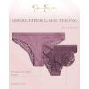 imageJessica Simpson Womens Tanga Underwear  3 Pack6 Pack Soft Microfiber Lace Back Panties  Breathable Underwear for WomenGrape 6 Pack
