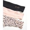 imageJessica Simpson Womens Thong Underwear  3 Pack Microfiber Stretch Lace Panties Soft ampamp Sexy Lingerie for WomenAnimal Pearl BlushBlackPearl Blush