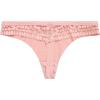 imageJessica Simpson Womens Thong Underwear  3 Pack Microfiber Stretch Lace Panties Soft ampamp Sexy Lingerie for WomenBrunetteMellow RoseJet Black