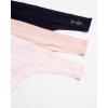 imageJessica Simpson Womens Thong Underwear  3 Pack Microfiber Stretch Lace Panties Soft ampamp Sexy Lingerie for WomenRosePinkBlack