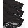 imageJessica Simpson Womens Underwear  3 Pack Microfiber Lace Bikini Panties SXLBlack