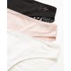 imageJessica Simpson Womens Underwear  3 Pack Microfiber Lace Bikini Panties SXLRose SmokeGardeniaBlack