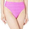 imageJessica Simpson Womens Standard Mix ampamp Match Solid Spring Bikini Swimsuit Separates Top ampamp BottomFuschia High Waist Bottoms
