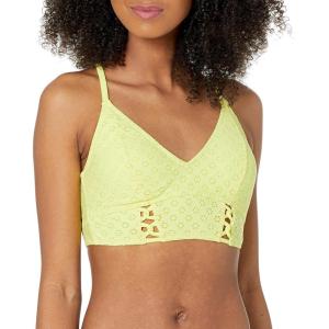 imageJessica Simpson Womens Eyelet Hipster Swim Bottom SeparatesSpritz Cropped Cami