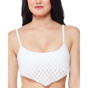imageJessica Simpson Womens Eyelet Hipster Swim Bottom SeparatesWhite