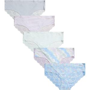 imageJessica Simpson Womens Hipster Panties  3 Pack6 Pack Sexy Lace Womens Underwear  Seamless Panties for Women Sizes SXL5pack Tie DyeLavenderFloral PrintSailMicro Chip