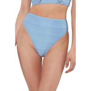 imageJessica Simpson Womens Standard Mix ampamp Match Solid Spring Bikini Swimsuit Separates Top ampamp BottomBlue High Waist Bottoms