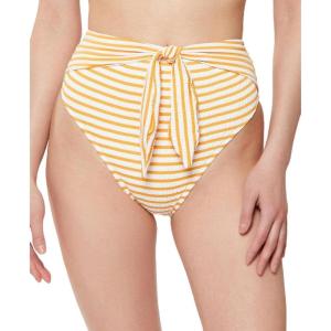 imageJessica Simpson Womens Striped Tie Front Swim Bottom SeparatesSunny High Waist Bottom