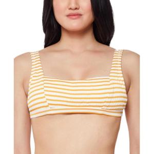 imageJessica Simpson Womens Striped Tie Front Swim Bottom SeparatesSunny Thick Strap Top