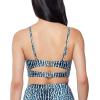 imageJessica Simpson Womens Animal Print Adjustable Bikini Swim topDark Navy