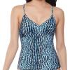 imageJessica Simpson Womens Animal Print Adjustable Bikini Swim topLeopard Tankini
