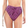 imageJessica Simpson Womens Standard Mix ampamp Match Snake Print Swimsuit Separates Top ampamp BottomFuchsia High Waist Bottoms