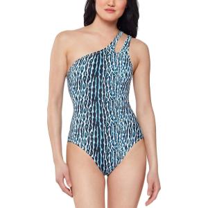 imageJessica Simpson Womens Eyelet CutOut OnePiece SwimsuitDark Navy