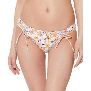 imageJessica Simpson Womens Floral Print Ruched Bikini Swim topSunset Ruched Hipster