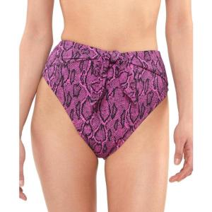 imageJessica Simpson Womens Standard Mix ampamp Match Snake Print Swimsuit Separates Top ampamp BottomFuchsia High Waist Bottoms