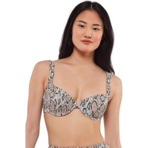 imageJessica Simpson Womens Standard Mix ampamp Match Snake Print Swimsuit Separates Top ampamp BottomSnake Underwire Bikini Top