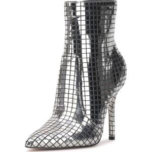 imageJessica Simpson Womens Lirya Ankle BootBlackSilver