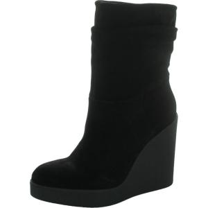 imageJessica Simpson Womens Mynette Suede Pull On MidCalf BootsBlack