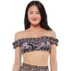imageJessica Simpson Womens Standard Mix ampamp Match Floral Bikini Swimsuit Separates Top ampamp BottomOff the Shoulder Top