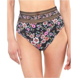 imageJessica Simpson Womens Standard Mix ampamp Match Floral Bikini Swimsuit Separates Top ampamp BottomBlack Multi